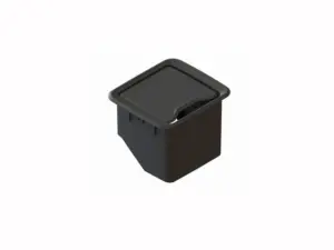 Caixa Embutir Mesa Qm37000.01 New 3 Tomadas Eletricas+3rj45 Cinza Dutotec
