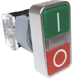 Botao Duplo Iluminado 220vca 1na+1nf Verde/vermelho 3sb7136-3ca24-1mk0 Siemens