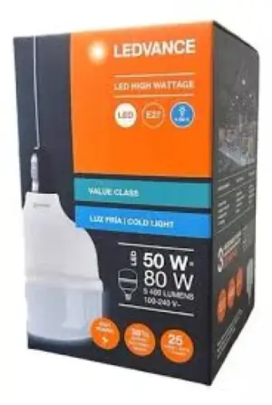 Lampada Bulbo Hw 50w 6500k 4000l E27 Ledvance