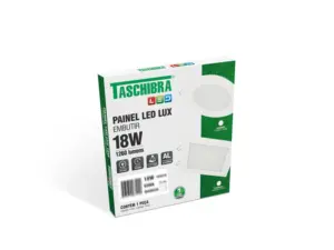 Painel Led 18w Lux Quadrado Nicho de 20,5x20,5 Cm Embutir 3k 1260lm Taschibra