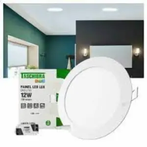 Painel Led 12w Lux Redondo Nicho de 15,5x15,5 Embutir 4k 720lm Taschibra