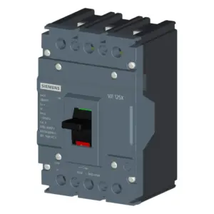 Disjuntor Tripolar 3p 3x125a 18ka/380v Fixo 3vj1012-1da32-0aa0 Siemens