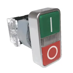 Botao Duplo 22mm 1na+1nf Verde/vermelho Sem Sinalizacao 3sb7130-3aa24-1mk0 Siemens