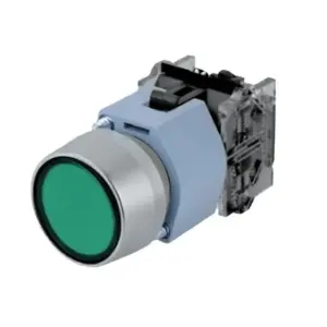 Botao Metalico Iluminado 220vca 1na Verde 3sb7136-0db40-1ba0 Siemens