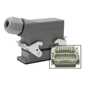 Tomada Industrial Multipolar 16 Pinos (macho+femea) Completa Saida Lateral Cod.17809 Jng