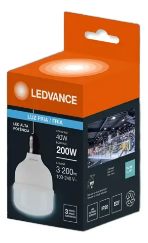 Lampada Bulbo Hw 40w 6500k 3200l E27 Ledvance