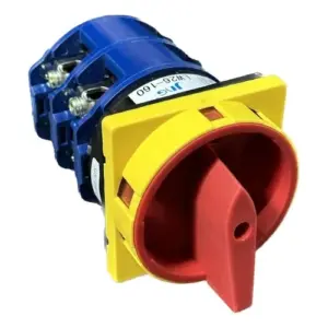 Chave Seccionadora Liga/desliga Segurança para Cadeado Amarelo e Vermelho Lw26gs-04 160a 64x64 Cod.14124 Jng