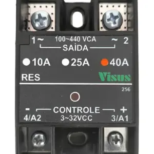 Rele Estado Solido Res 3-32vcc 100-440vca 40a Visus
