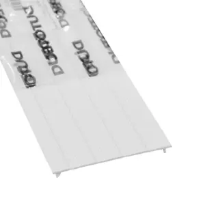 Perfil Tampa Ranhurada 73mm Branco Barra 3m Dt-15040.00 Dutotec