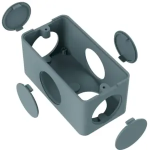Condulete Pvc 5 Entradas Cinza 1/2x3/4 Inpol