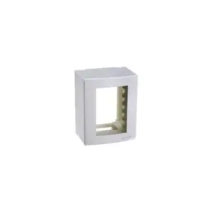 Caixa Sobrepor 95x75 3 Postos com Suporte Branco Pa018646 Sleek Margirius