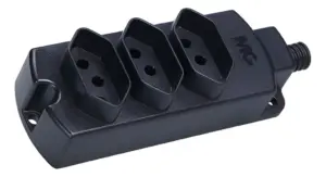 Tomada Multipla com 3 Tomadas 2p+t 10a Tmu3-310 Preto Margirius