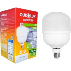 Lampada Superled Alta Potencia E27 40w 6,5k Ouro40t 3200 Lumens Ourolux