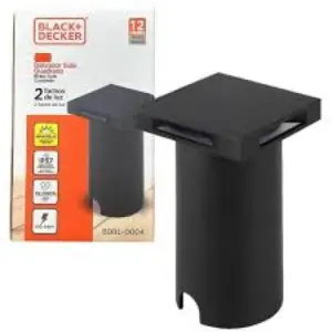 Balizador Led Side Quadrado 1w 2 Fachos 3000k Ip67 100-240v Preto Bdbl-0004-02 Black+decker