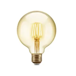 Lampada Led Filamento G95 E27 4w 2200k 400lm Bivolt Ambar Cristallux