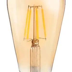 Lampada Led Filamento St64 E27 4w 2200k 400lm Bivolt Mgsh Ambar Cristallux