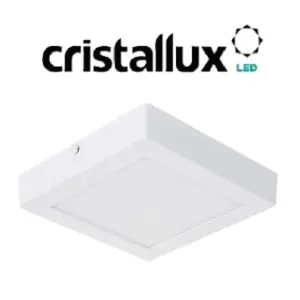 Painel Led Sobrepor 210x210x25mm 18w 6500k Bivolt 1260 Lumens Cristallux