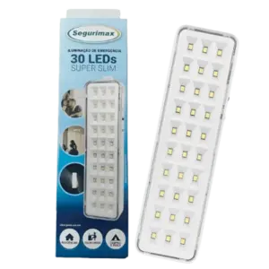 Luminaria de Emergencia Autonoma 30 Led Super Slim Segurimax