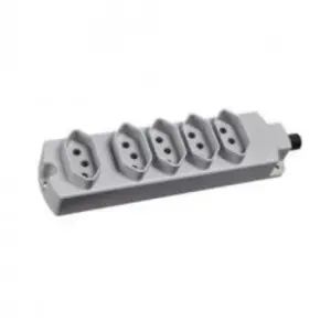 Tomada Multipla com 5 Tomadas 2p+t 10a Tmu5-310 Cinza Margirius