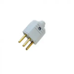 Plug Macho 2 Pinos+terra 10a Cinza Pld1-3 Margirius