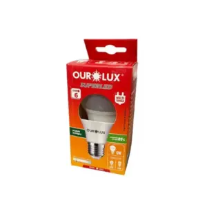 Lampada Superled E27 Ouro6 6w 3000k 560 Lumens Bivolt Ourolux