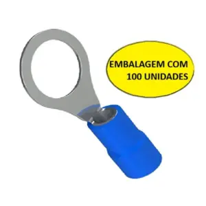 Terminal Olhal Pre-isolado Tipo-2,5-f4 Azul