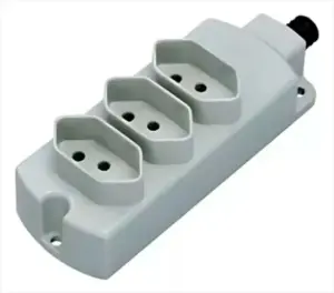 Tomaada Multipla com 3 Tomadas 2p+t 10a Tmu3-310 Cinza Margirius