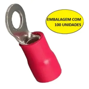 Terminal Olhal Pre-isolado Tipo-1,5-f5 Vermelho