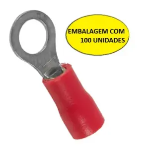 Terminal Olhal Pre-isolado Tipo-10,0-f8 Vermelho