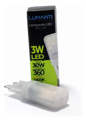 Lampada Pin G9 Led Smd 3w 2400k Autovolt 360 Lumens Lumanti