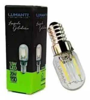 Lampada Geladeira/lustre Led Filamento 1,5w 7200k E14 220v 150 Lumens Lumanti