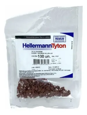 Anilha Identificacao Mhg4/9 4,0-16,0mm  1  Marrom Hellermann