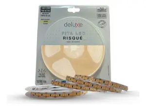 Fita Led 12v Risque 240led/m Ip20 20w/m 3300lm/m Rolo de 5 Metros Neutra 4000k Avant