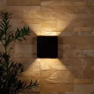 Arandela Toulouse Sobrepor Preto Led 4w 3000k Autovolt Ip65 Lumanti