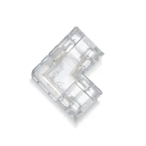 Conector L / Emenda para Fita Led Direct Ip33 8mm 127v/220v Lumanti