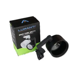 Spot para Trilho Eletrificado Tube Preto Paraa Ar111 Tstp3 Lumanti