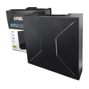 Arandela Barroque Facho de Luz Ajustavel 4w 3000k 250 Luimens Ip65 Preta Cristallux