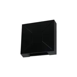 Arandela Barroque Facho de Luz Ajustavel 4w 3000k 250 Luimens Ip65 Preta Cristallux