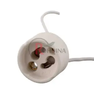 Soquete Gu10 para Lampada Dicroica com Rabicho 15cm 2a/250v 7881002 Rohdina