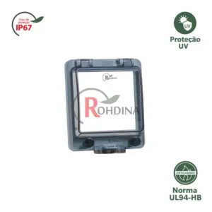 Janela Ip67 para Botoeiras e Componentes para Caixas e Quadros Cod.7881585 Rohdina