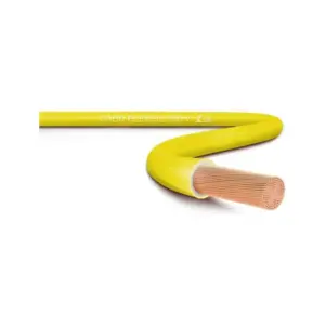 Cabo Flex 1,00mm Bwf-b Cu C5 Nbr247-3 750v Amarelo Rcm/sil