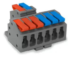 Conector Emenda e Derivacao 2 Pinos (2 Entradas/6 Saidas) 32a 0,5-4,0mm Cod.7881568 Rohdina
