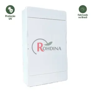 Quadro Distribuicao Pvc Embutir 32 Din Branco Rohdbox Cod.825061 Rohdina