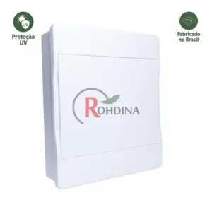 Quadro Distribuicao Pvc Embutir 32 Din Branco Rohdbox Cod.825061 Rohdina