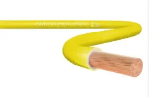 Cabo Flex 0,50mm Bwf-b Cu C5 Nbr247-3 750v Amarelo Rcm/sil
