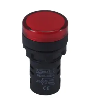 Sinaleira Led 22mm 24v Vermelha Ampl4r Cod.9478 Sibratec