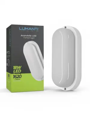 Arandela Tartaruga 18w 6500k 1620 Lumens Bivoly Llat618 Lumanti