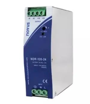Fonte Alimentaçao Continua Entrada 100-240v Fixo em Trilho Ndr 24v X 5a 120w Novus