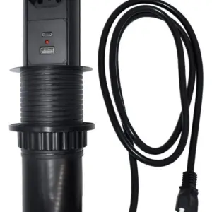 Mini Totem Automatico 1 Tomada Nbr+2usb(a+c)+wireless 3.650.7242 Preto Renna