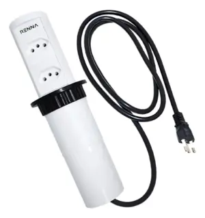 Mini Totem Automatico 2 Tomadas Nbr 3.650.6911 Branco Renna